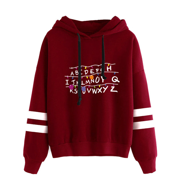 Long Sleeve Sport Casual Stranger things Hoodie for youth